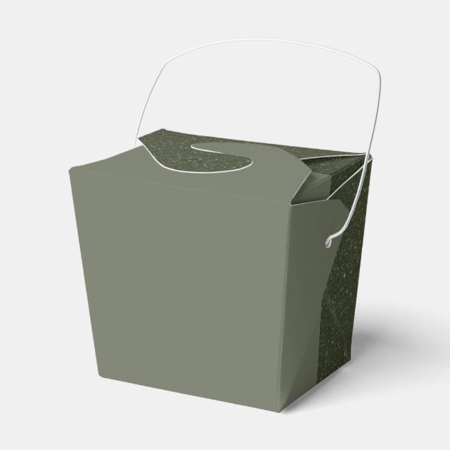 Caixa de Favor Personalizada Meio-a-Meio Verde Mus (Frente)