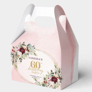 Caixa de Favor Personalizada para Aniversário de 6