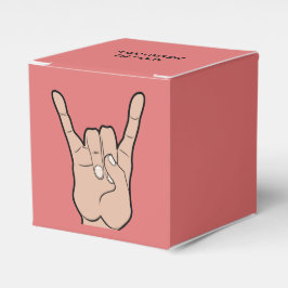 Caixa de favor personalizada ROCK ON