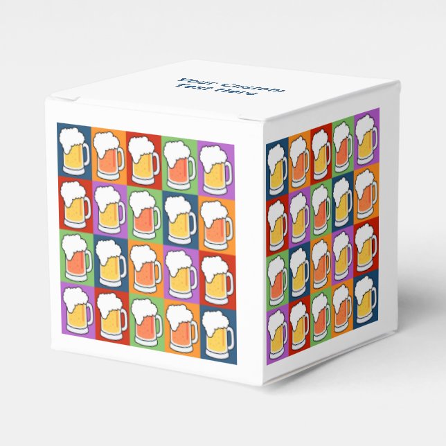 Caixa de favor personalizado BEER Pop Art (Frente)