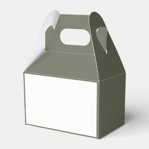 Caixa de Favor Personalizável Verde Musgo