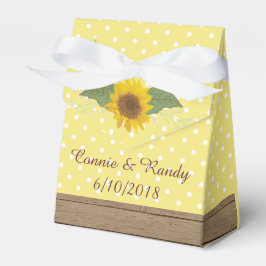 Caixa de Favor Rustic Country Mason Jar Sunflower