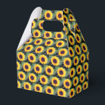 Caixa de Favor Serendipidade do Girassol Sassy<br><div class="desc">Girassol Sassy adiciona um acento animado às caixas decorativas de favores de festa.</div>