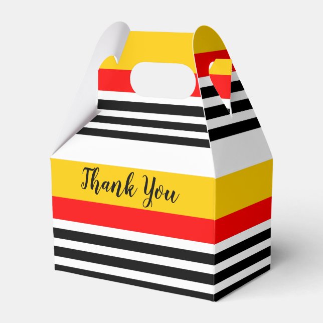 Caixa de favor Stripe Clássico Espanhol Obrigado (Frente)
