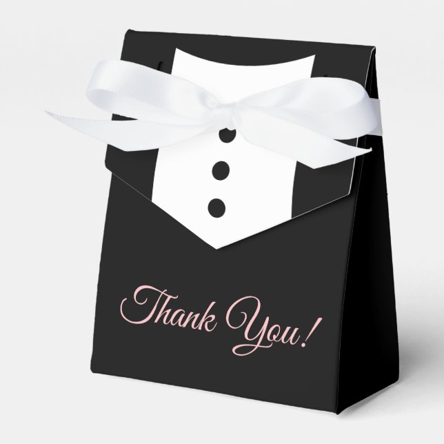 Caixa de Favor Tuxedo Casamento (Frente)