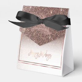 Caixa de favorecimento de feriados felizes do rosa