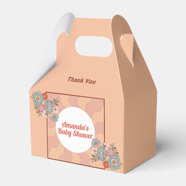 Caixa de Favorecimento do Chá de fraldas do Estilo (Frente)