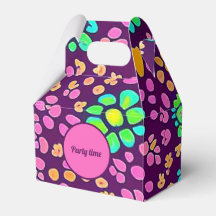 Caixa de favorecimento do padrão de verão roxo Vib