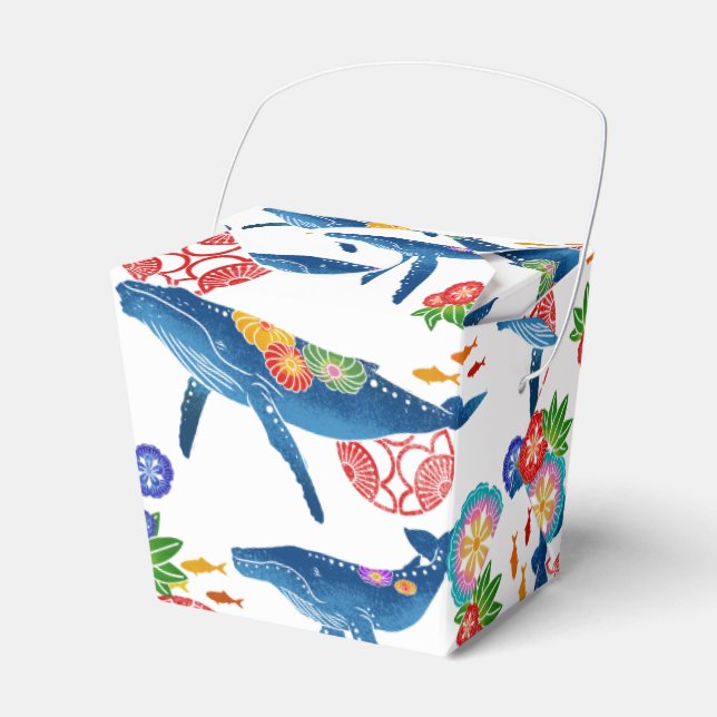 caixa de favorecimento do padrão do estilo bingata (Frente)