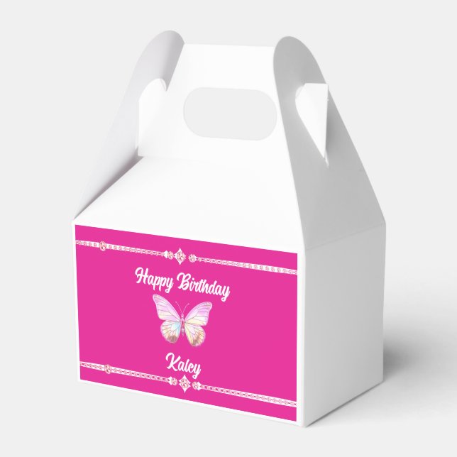 Caixa de Favorecimento do Papel Butterfly personal (Frente)