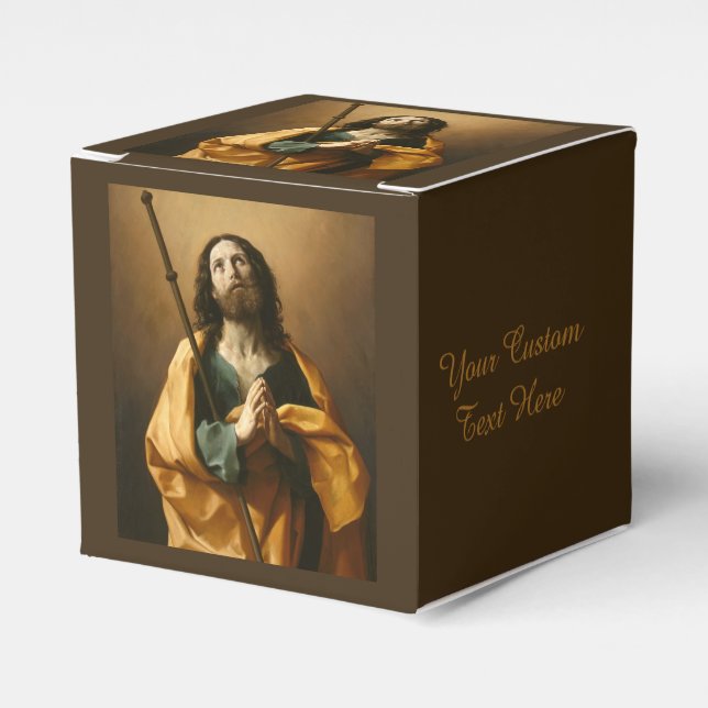 Caixa de favorecimento personalizado "Santo James" (Frente)