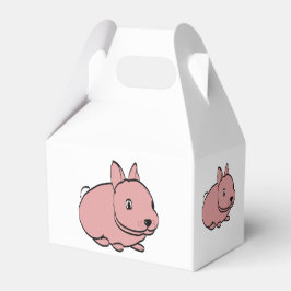 Caixa de favores do partido branco com design de c