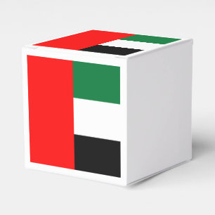 Caixa de favores patrióticos com a bandeira dos Em