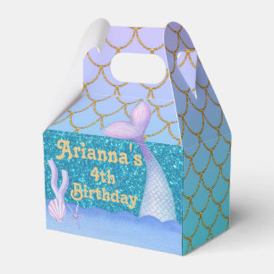 Caixa de favores personalizada de aniversário de 