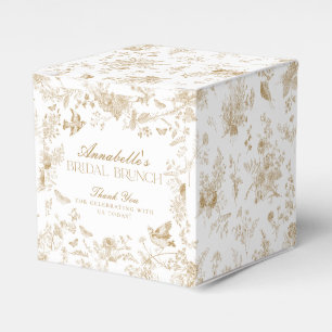 Caixa de Favorito para Brunch de Noiva Floral Dour