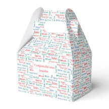 Caixa de Favoritos Azul Branco Vermelho