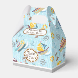 Caixa de Favoritos Azul de Barcos Diversos