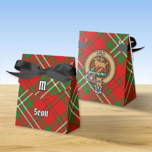 Caixa de Favoritos Clan Scott Crest sobre Red Tart