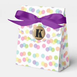 Caixa de Favoritos Clássico do Monograma Polka-Dot