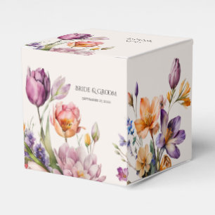 Caixa de Favoritos Coloridos das Flores de Mola