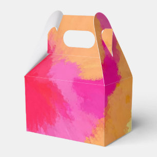 Caixa de Favoritos Cor de Água Rosa, Laranja e Am
