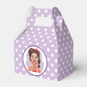 Caixa de Favoritos da Menina Retro Bonita