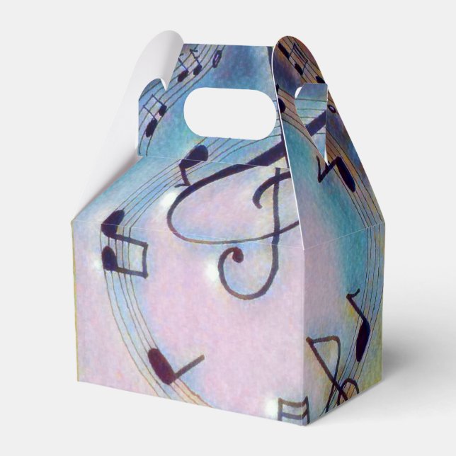 Caixa de favoritos da nota musical arco-íris (Frente)