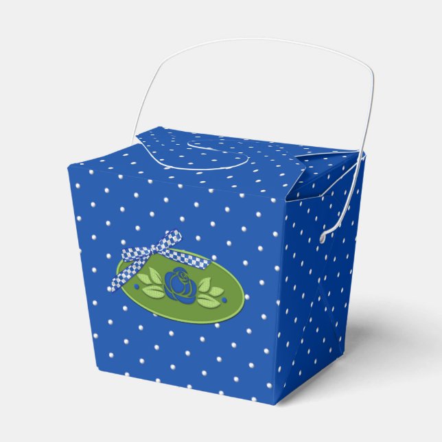 Caixa de Favoritos da Parte bolinhas Rosa Azul (Frente)