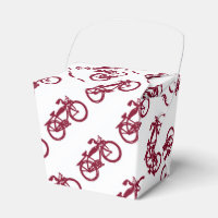 Caixa de favoritos das antigas bicicletas vermelha