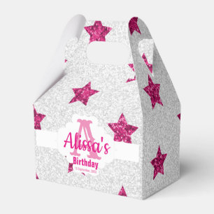 Caixa de Favoritos das Estrelas Rosa Sombreadas