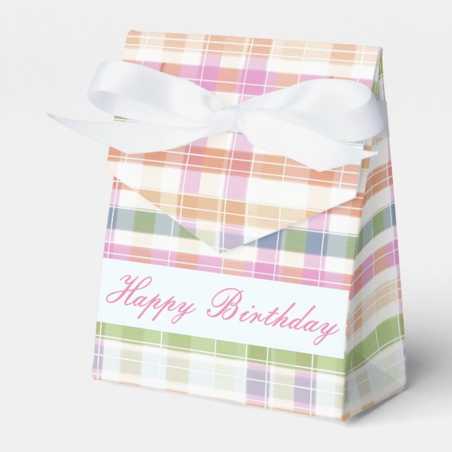 Caixa de Favoritos de Aniversário da Xadrez bonito (Frente)