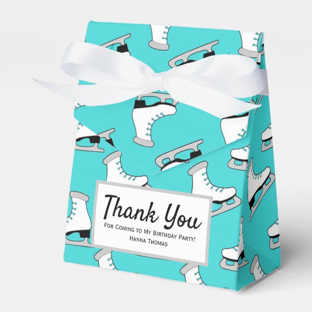 Caixa de Favoritos de Aniversário de Ice Skating (Frente)