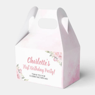 Caixa de Favoritos de Aniversário de Menina Floral