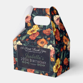 Caixa De Favoritos De Aniversário De Rosa Radiante