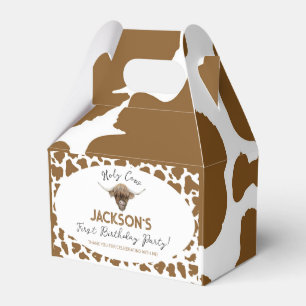 Caixa de Favoritos de Aniversário de Vaca Highland