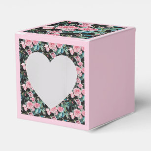 Caixa de Favoritos de Bolo de Chá Floral Rosa Desb