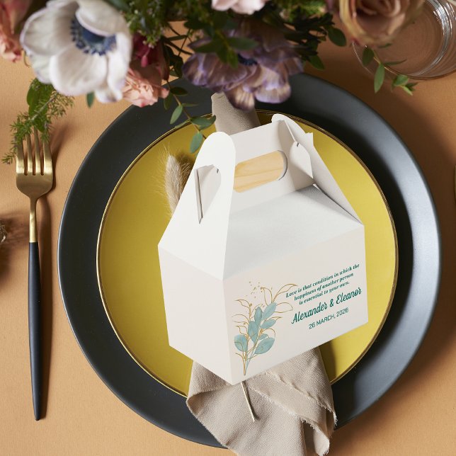 Caixa de Favoritos de Casamento de Aquarela (Criador carregado)