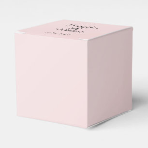Caixa de Favoritos de Casamento de Elegância Rosa