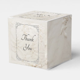 Caixa de Favoritos de Casamento de Locais Bordados