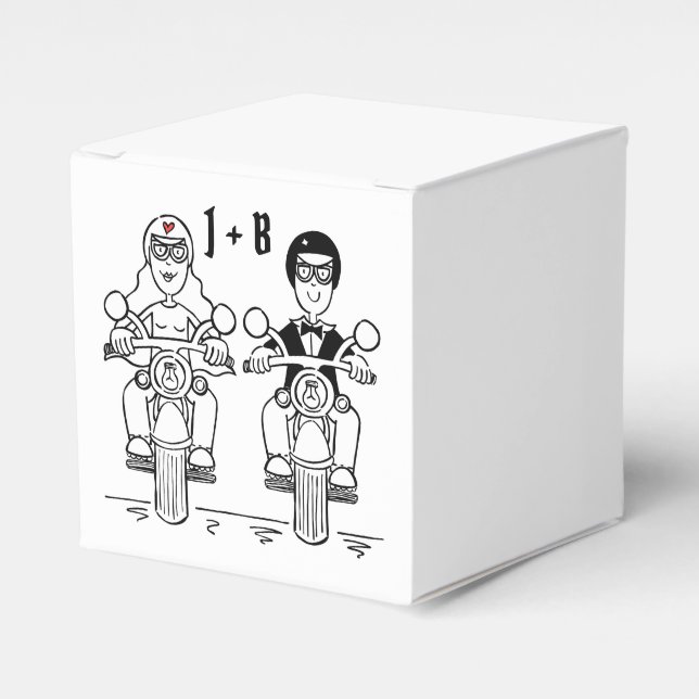 Caixa de Favoritos de Casamento de Motocicleta Per (Frente)