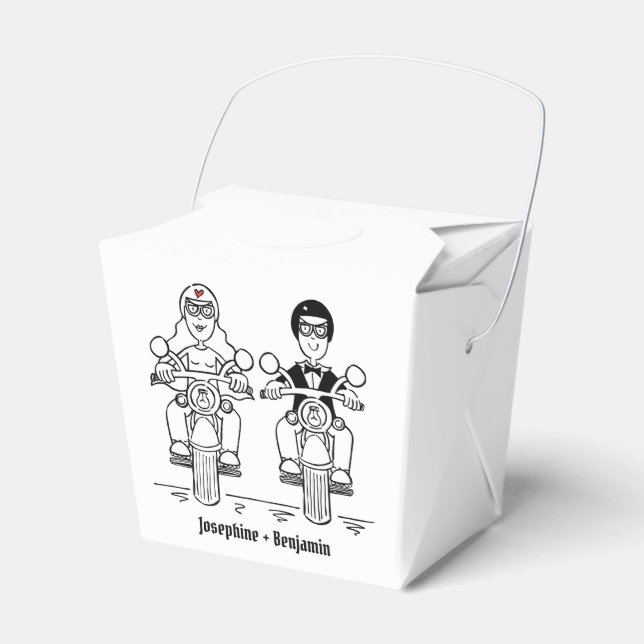 Caixa de Favoritos de Casamento de Motocicleta Per (Frente)