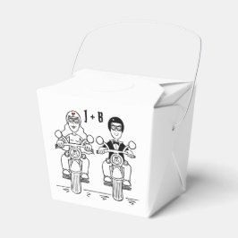 Caixa de Favoritos de Casamento de Motocicleta Per