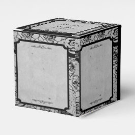 Caixa de Favoritos de Casamento de Quadro Rosa Gót