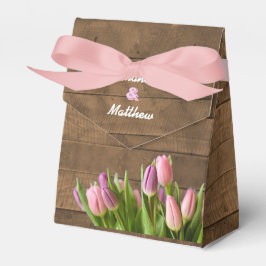 Caixa de Favoritos de Casamento de Tulips & Barnwo
