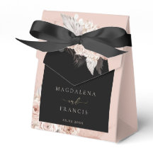 Caixa de favoritos de casamento do Boho Arco