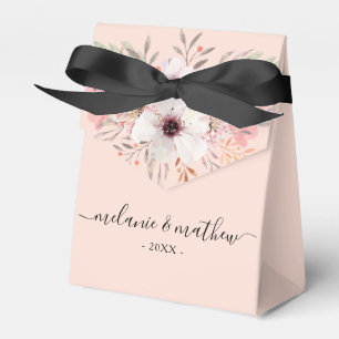 Caixa de Favoritos de Casamento Floral Rosa-Esbran