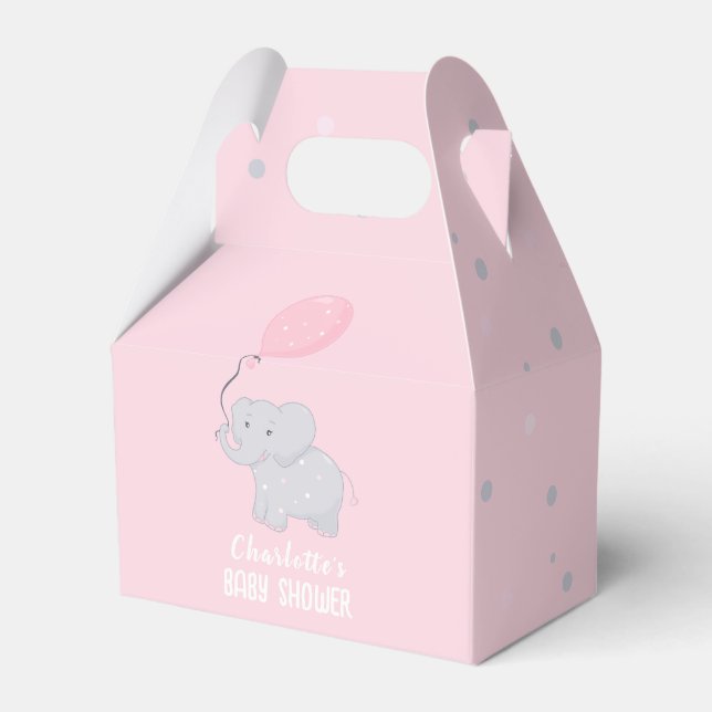 Caixa de Favoritos de Chá de fraldas Elefante (Frente)