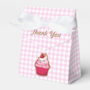 Caixa de Favoritos de Cupcake rosa
