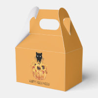 Caixa de Favoritos de Gatos Pretos de Abóbora