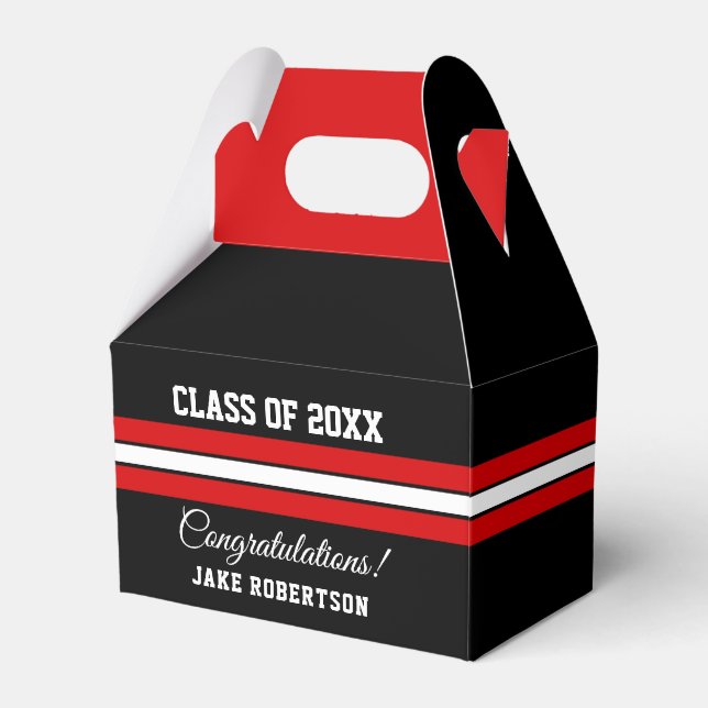 Caixa de Favoritos de Graduação Personalizada Verm (Frente)
